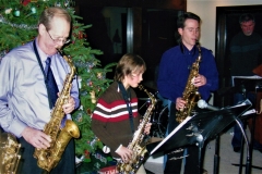 Jazzmas 2007 with Larry Boisen, Ryan Eifert, age 11, Brent Burger, band director Freemont Middle School and Frank Lestina, Fine Arts and Orchestra  Director, Vernon Hills High School